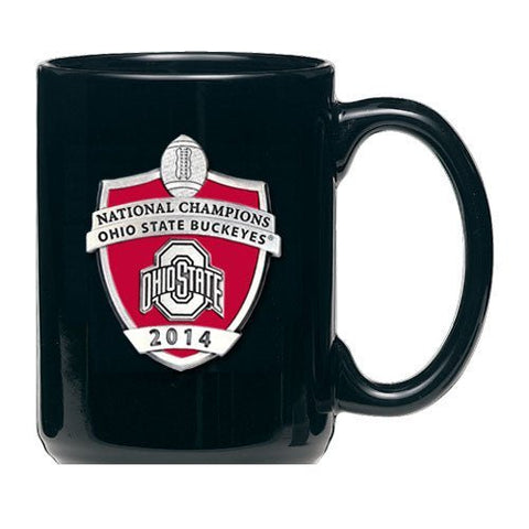 Ohio State Football Mug - 2014 Championship Pewter Coffee Cup, Dishwasher Safe Coffee Mug - YinzerShop