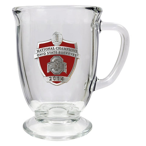 Ohio State Football Mug - 2014 Championship Pewter Coffee Cup, Dishwasher Safe Coffee Mug - YinzerShop