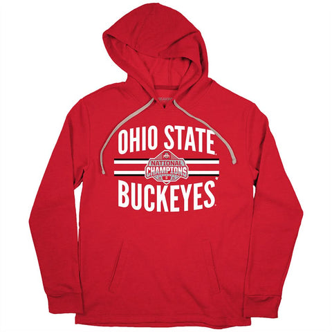 Ohio State Football: National Champions Logo Stripe Ohio State Buckeyes-College Football - YinzerShop