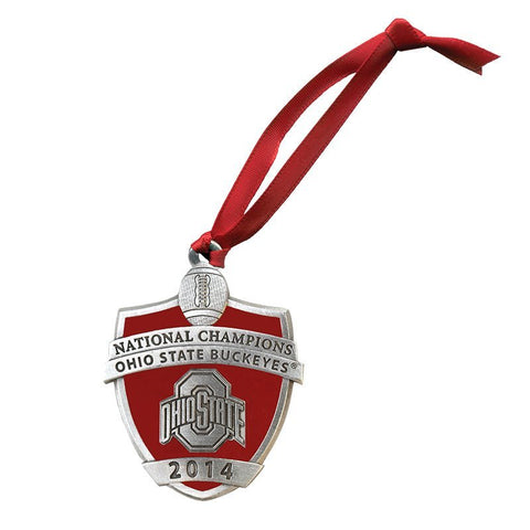 Ohio State Football Ornament – 2014 Championship Pewter Sports Fan Collectible Ornament - YinzerShop