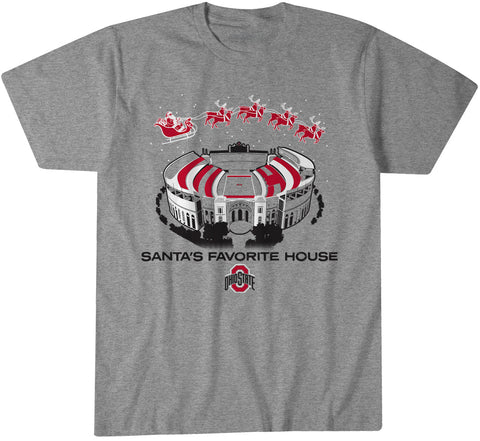 Ohio State Football: Santa's Favorite House Ohio State Buckeyes-College Football - YinzerShop