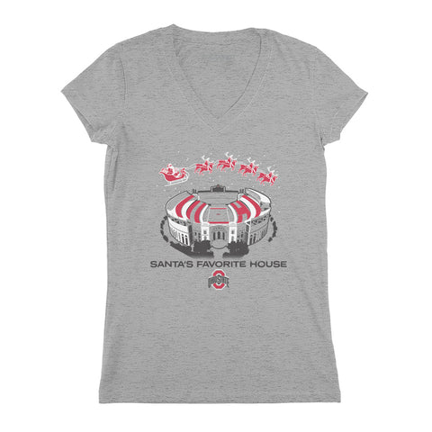 Ohio State Football: Santa's Favorite House Ohio State Buckeyes-College Football - YinzerShop