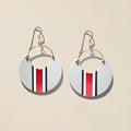 Ohio State Helmet Earrings – Lightweight Italian Leather Game Day Accessories Earrings - YinzerShop