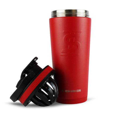 Ohio State Ice Shaker - 26oz Stainless Steel NCAA Licensed Bottle With Engraved Logo Insulated Drinkware - YinzerShop