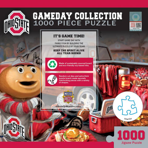 Ohio State Jigsaw Puzzle - 1000 Piece Football Theme Puzzle For Adults 1000 Piece - YinzerShop