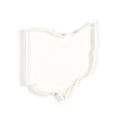 Ohio State Plate – Porcelain Serving Plate With Glossy White Glaze | Oven Safe Dinnerware Baking Dish - YinzerShop
