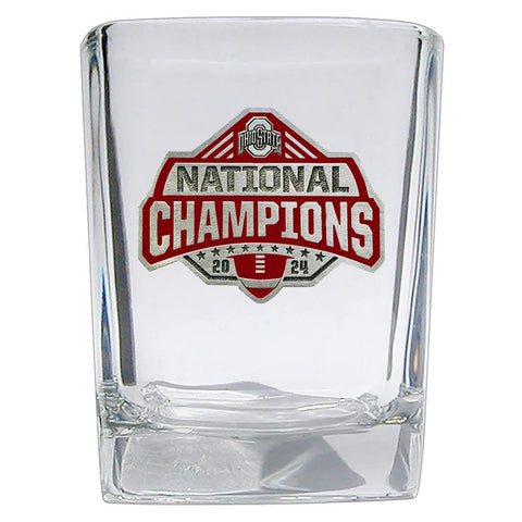Ohio State Shot Glass – 2024-25 Football Champion Square Pewter Barware Gift Square Shot - YinzerShop