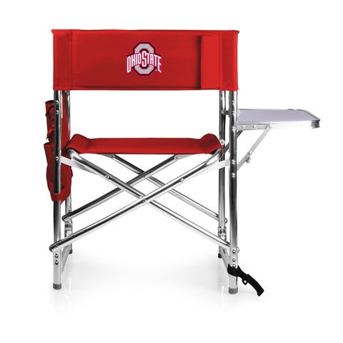 Ohio State Sports Chair – Folding Camping Chair With Table & Insulated Beverage Holders Licensed - YinzerShop