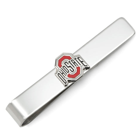 Ohio State Tie Bar – Silver Plated Buckeyes Tie Clip With University Logo Tie Bar - YinzerShop