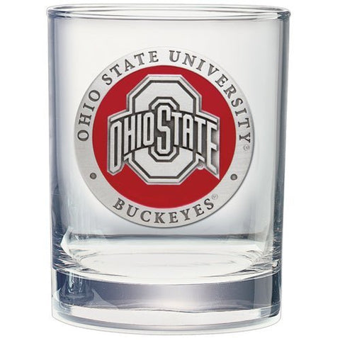 Ohio State University Double Old Fashioned Glass – 14 Oz Vintage Style Barware Double Old Fashioned Glass - YinzerShop