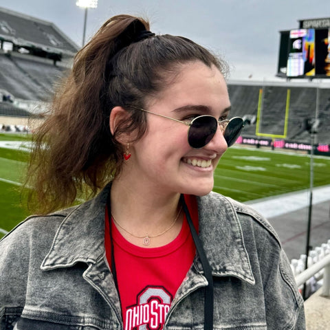 Ohio State University Gift Set – Gold Hardware Earrings | College Jewelry Set Earrings - YinzerShop