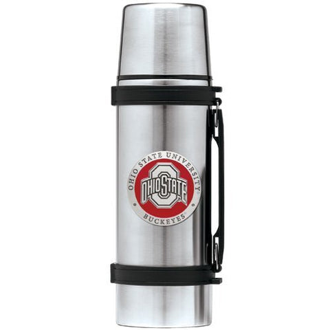 Ohio State University Thermos | Durable Pewter Design | Custom Pewter Thermos 1 Liter Flask Thermos - YinzerShop