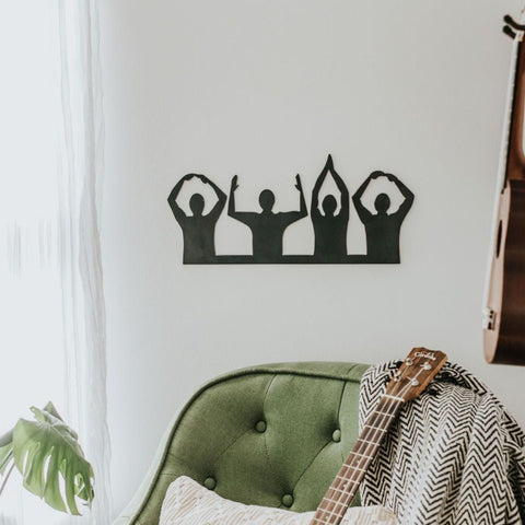 Ohio Wall Decor - Rustic Metal Sign | Steel Wall Art Indoor Hanging Wall Decor - YinzerShop
