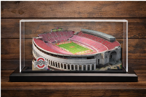 Ohio Stadium Replica – Handcrafted 3D Buckeyes Memorabilia with LED Light Display by Home Fields