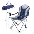 West Virginia Mountaineers - Reclining Camp Chair  Picnic Time Family of Brands   