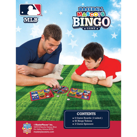 MLB Bingo Game – Family Sports Bingo With Minimalist Mascot Tokens