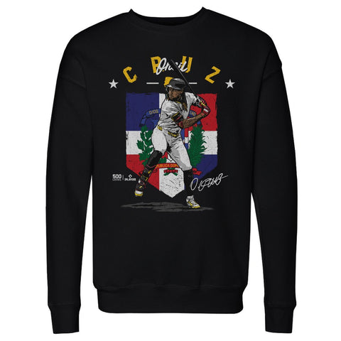 Oneil Cruz Crewneck Long Sleeve Sweatshirt - Pittsburgh Flag Digital Print Midweight Men's Crewneck Sweatshirt - YinzerShop