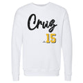 Oneil Cruz Crewneck Sweatshirt – Pittsburgh Script Design, Long Sleeve Cotton Blend Men's Crewneck Sweatshirt - YinzerShop