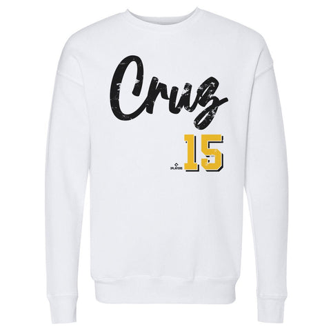 Oneil Cruz Crewneck Sweatshirt – Pittsburgh Script Design, Long Sleeve Cotton Blend Men's Crewneck Sweatshirt - YinzerShop