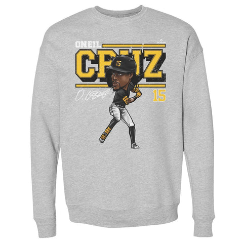 Oneil Cruz Sweatshirt - Pittsburgh Cartoon Graphic Crewneck Long Sleeve Top Men's Crewneck Sweatshirt - YinzerShop