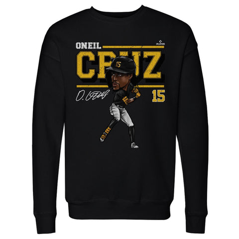 Oneil Cruz Sweatshirt - Pittsburgh Cartoon Graphic Crewneck Long Sleeve Top Men's Crewneck Sweatshirt - YinzerShop