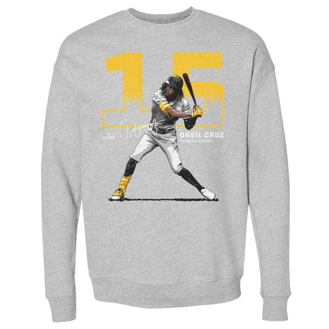 Oneil Cruz Sweatshirt - Pittsburgh Crewneck Long Sleeve Athletic Top Men's Crewneck Sweatshirt - YinzerShop