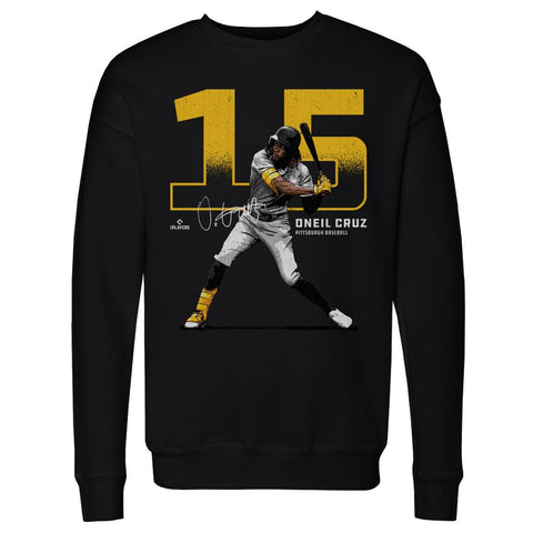 Oneil Cruz Sweatshirt - Pittsburgh Crewneck Long Sleeve Athletic Top Men's Crewneck Sweatshirt - YinzerShop