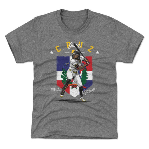 Oneil Cruz T-Shirt - Kids Crewneck Pittsburgh Flag Tee | Lightweight Cotton Blend Kids T-Shirt - YinzerShop