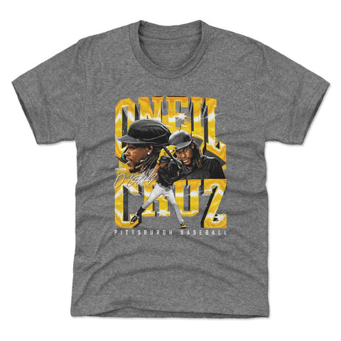 Oneil Cruz T-Shirt – Kids Crewneck Tee | Lightweight Vintage Pittsburgh Fan Apparel Kids T-Shirt - YinzerShop