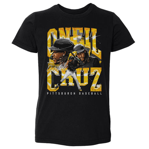 Oneil Cruz T-Shirt - Kids Crewneck Tee | Vintage Baseball Shirt, Lightweight Cotton Kids Toddler T-Shirt - YinzerShop