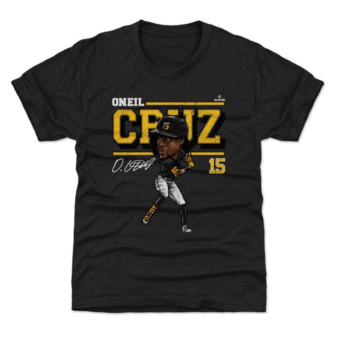 Oneil Cruz T-Shirt - Kids Crewneck Tee With Pittsburgh Cartoon Graphic Kids T-Shirt - YinzerShop