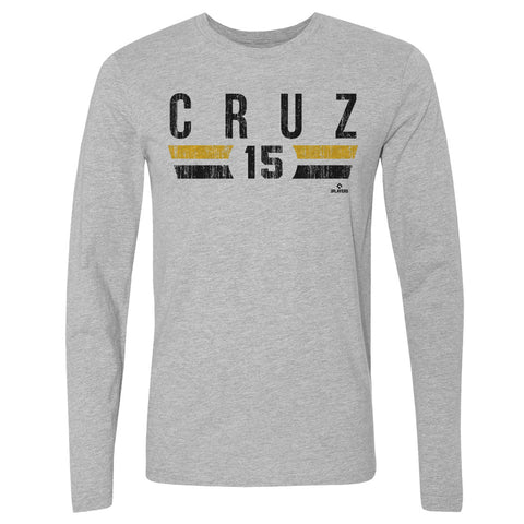 Oneil Cruz T-Shirt - Pittsburgh Baseball Fan Tee | Crewneck Long Sleeve Cotton Top Men's Long Sleeve T-Shirt - YinzerShop