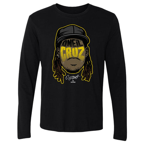 Oneil Cruz T-Shirt – Pittsburgh Baseball Player Tee | Long Sleeve Cotton Crewneck Men's Long Sleeve T-Shirt - YinzerShop
