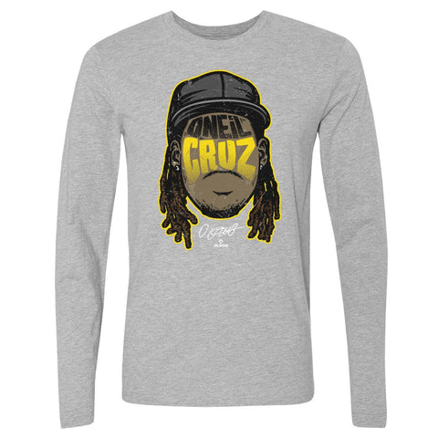 Oneil Cruz T-Shirt – Pittsburgh Baseball Player Tee | Long Sleeve Cotton Crewneck Men's Long Sleeve T-Shirt - YinzerShop
