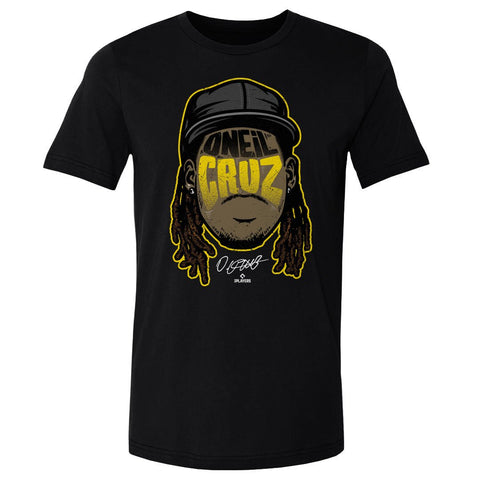 Oneil Cruz T-Shirt - Pittsburgh Baseball Shirt | Player Silhouette Tee Cotton Crewneck Men's Cotton T-Shirt - YinzerShop