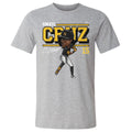 Oneil Cruz T-Shirt - Pittsburgh Cartoon Baseball Player Graphic Tee Cotton Crewneck Men's Cotton T-Shirt - YinzerShop