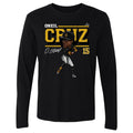 Oneil Cruz T-Shirt – Pittsburgh Cartoon Baseball Tee | Long Sleeve Cotton Crewneck Men's Long Sleeve T-Shirt - YinzerShop