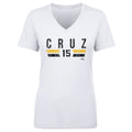 Oneil Cruz T-Shirt - Pittsburgh Cotton V-Neck Tee | Regular Fit Heather Color Women's V-Neck T-Shirt - YinzerShop
