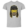 Oneil Cruz T-Shirt - Pittsburgh Kids Crewneck Tee | Baseball Player Silhouette Kids Toddler T-Shirt - YinzerShop