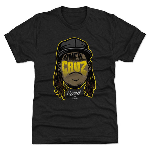 Oneil Cruz T-Shirt – Pittsburgh Player Silhouette Slim Fit Crewneck Tee Men's Premium T-Shirt - YinzerShop