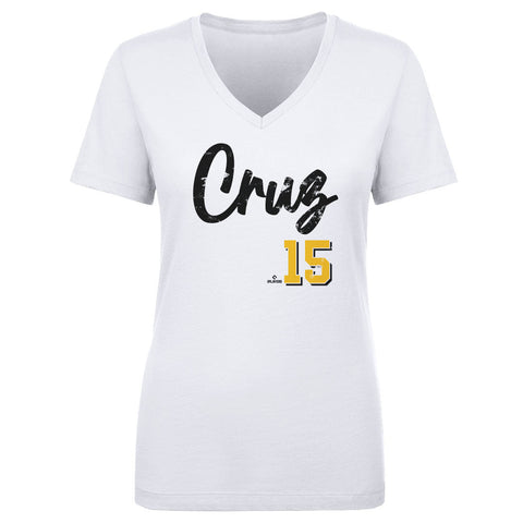 Oneil Cruz T-Shirt - Pittsburgh Shirt | Cotton V-Neck Tee, Digital Print Women's V-Neck T-Shirt - YinzerShop
