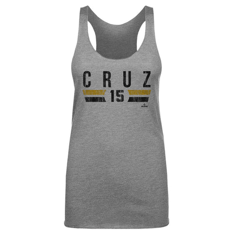 Oneil Cruz Tank Top – Slim Fit Tri Color Athletic Style Pittsburgh Fan Apparel Women's Tank Top - YinzerShop