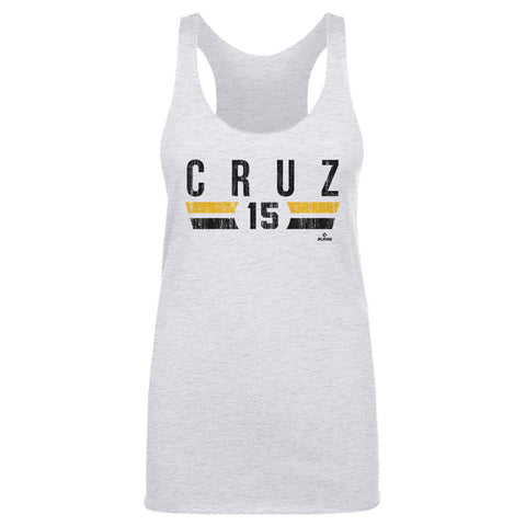 Oneil Cruz Tank Top – Slim Fit Tri Color Athletic Style Pittsburgh Fan Apparel Women's Tank Top - YinzerShop