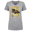 Oneil Cruz V-Neck T-Shirt – Pittsburgh Vintage Style Shirt | Lightweight Cotton Tee Women's V-Neck T-Shirt - YinzerShop