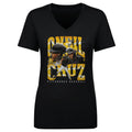 Oneil Cruz V-Neck T-Shirt – Pittsburgh Vintage Style Shirt | Lightweight Cotton Tee Women's V-Neck T-Shirt - YinzerShop