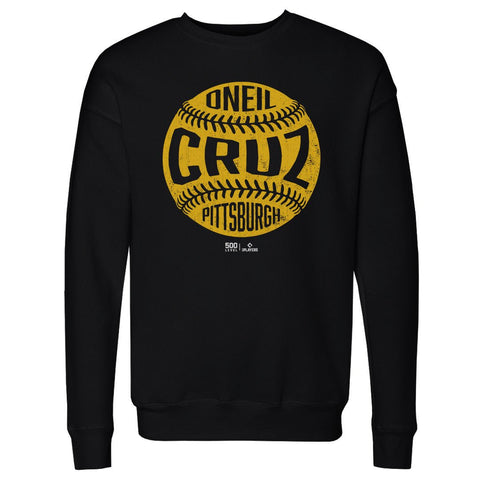 Oneil Cruz Vintage Baseball Sweatshirt – Pittsburgh Crewneck Long Sleeve Shirt Men's Crewneck Sweatshirt - YinzerShop