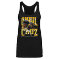 Oneil Cruz Vintage Tank Top – Slim Fit Tri Color Athletic Style Sleeveless Shirt Women's Tank Top - YinzerShop