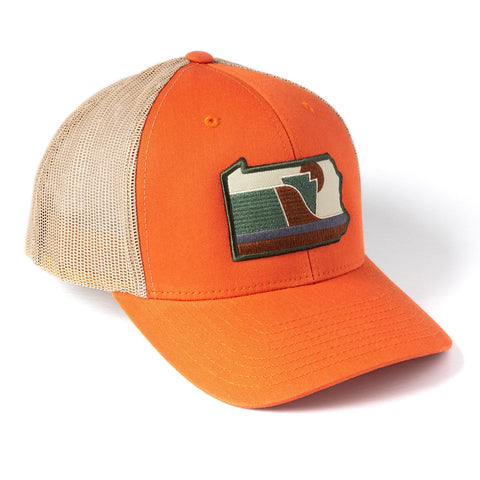 Pennsylvania Snapback Hat - The Grouse | Structured Front Cap, Camo Patch Hat