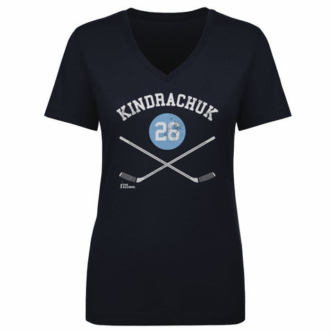 Orest Kindrachuk Shirt – Pittsburgh Cotton V-Neck Tee | Short Sleeve Hockey Fan Apparel Women's V-Neck T-Shirt - YinzerShop