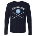 Orest Kindrachuk T-Shirt – Pittsburgh Hockey Tee | Cotton Crewneck Long Sleeve Men's Long Sleeve T-Shirt - YinzerShop